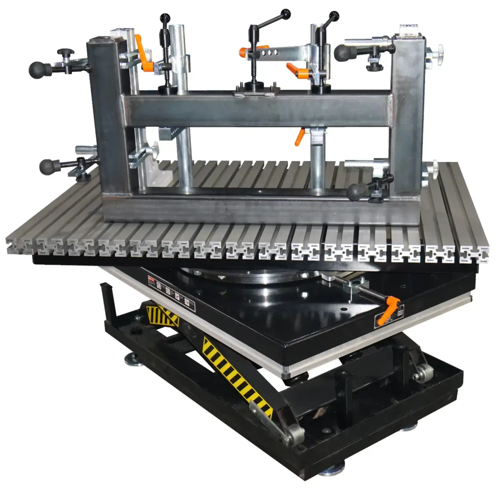 Hub-Dreh-Schweißtisch mit Baugruppe